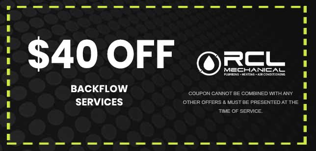 Discount on Backflow Services
