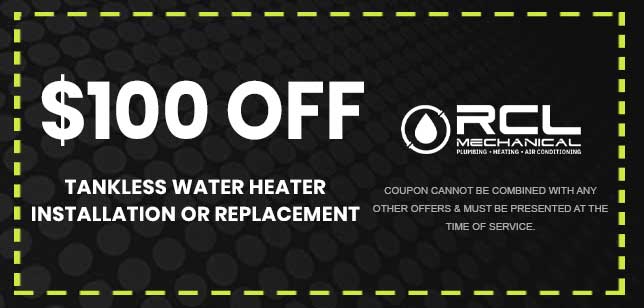 Discount on Tankless Water Heater Installation or Replacement