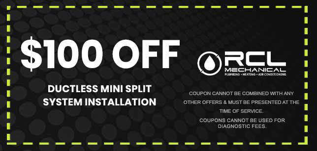 Discount on ductless mini split system installation