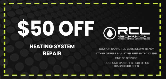 Discount on heating system repair