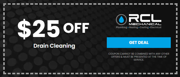 $25 off drain cleaning - call for details.